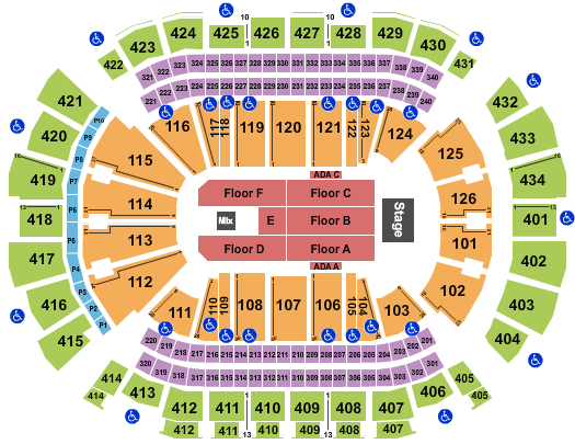 Toyota Center Trans-Siberian Orchestra Seating Chart